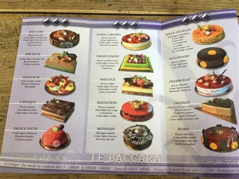 le baccara limoges|meilleure pâtisserie limoges.